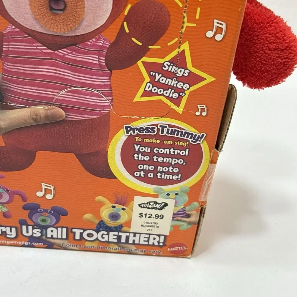 Red Plush The Sing-a-ma-jigs! Love Singing Together Mattel (2010) NOS